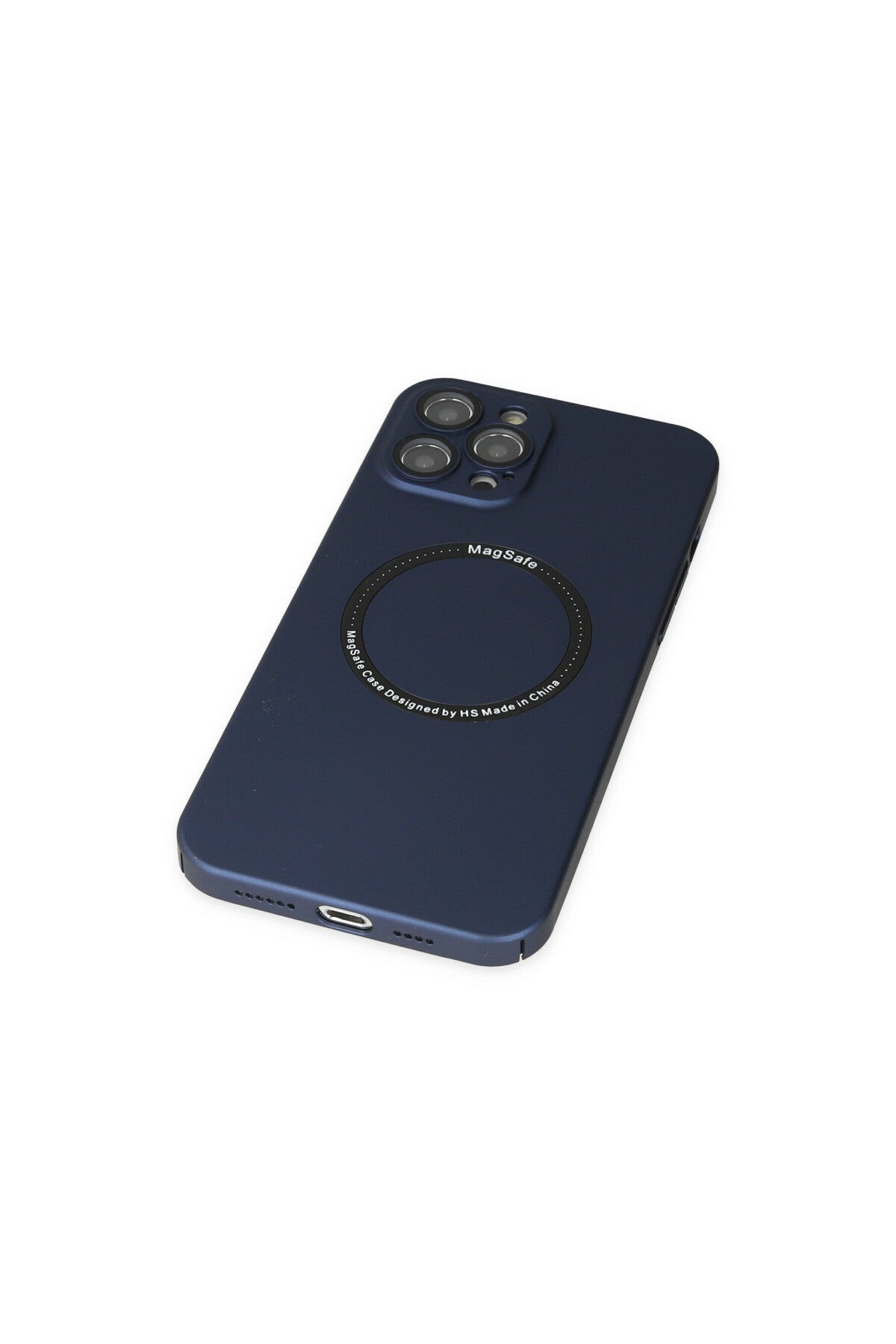Apple iPhone 12 Pro Uyumlu Kılıf Jack Magneticsafe Lens Silikon - Lacivert