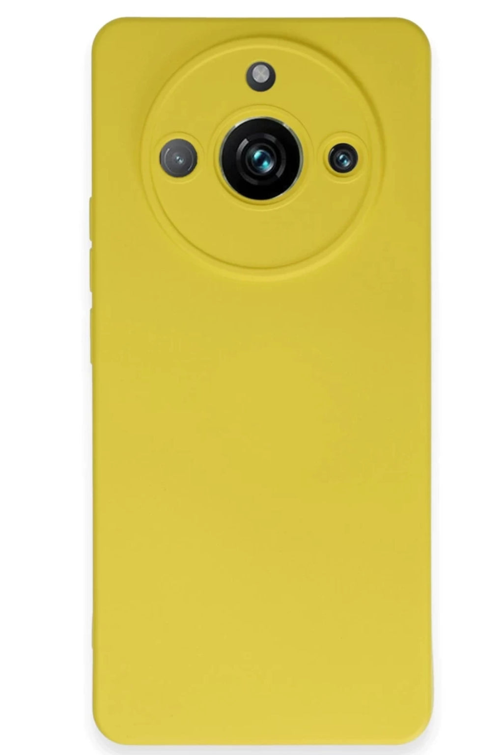 Realme 11 Pro Uyumlu Kılıf Nano içi Kadife Silikon - Sarı