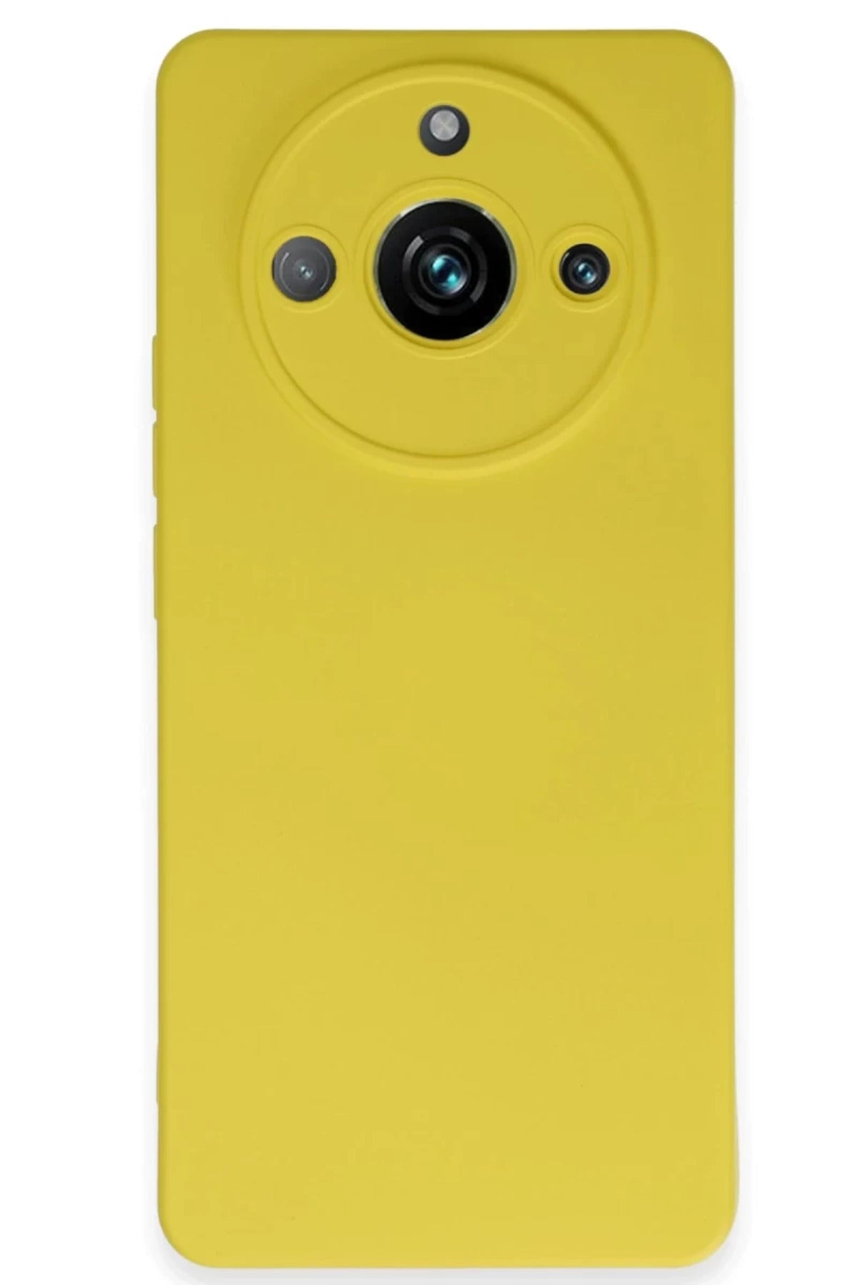Realme 11 Pro Uyumlu Kılıf Nano içi Kadife Silikon - Sarı