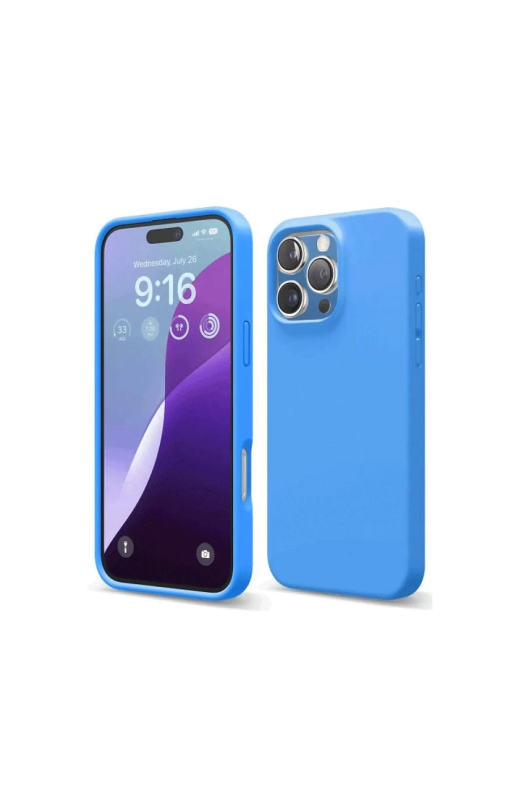 Apple iPhone 16 Pro Uyumlu Kılıf First Silikon - Mavi