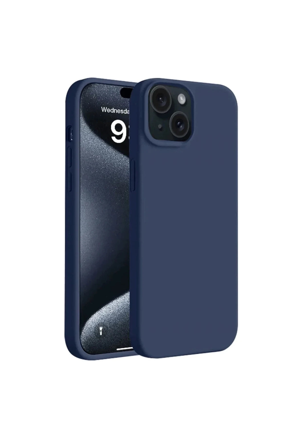 Apple iPhone 15 Plus Uyumlu Kılıf First Silikon - Lacivert