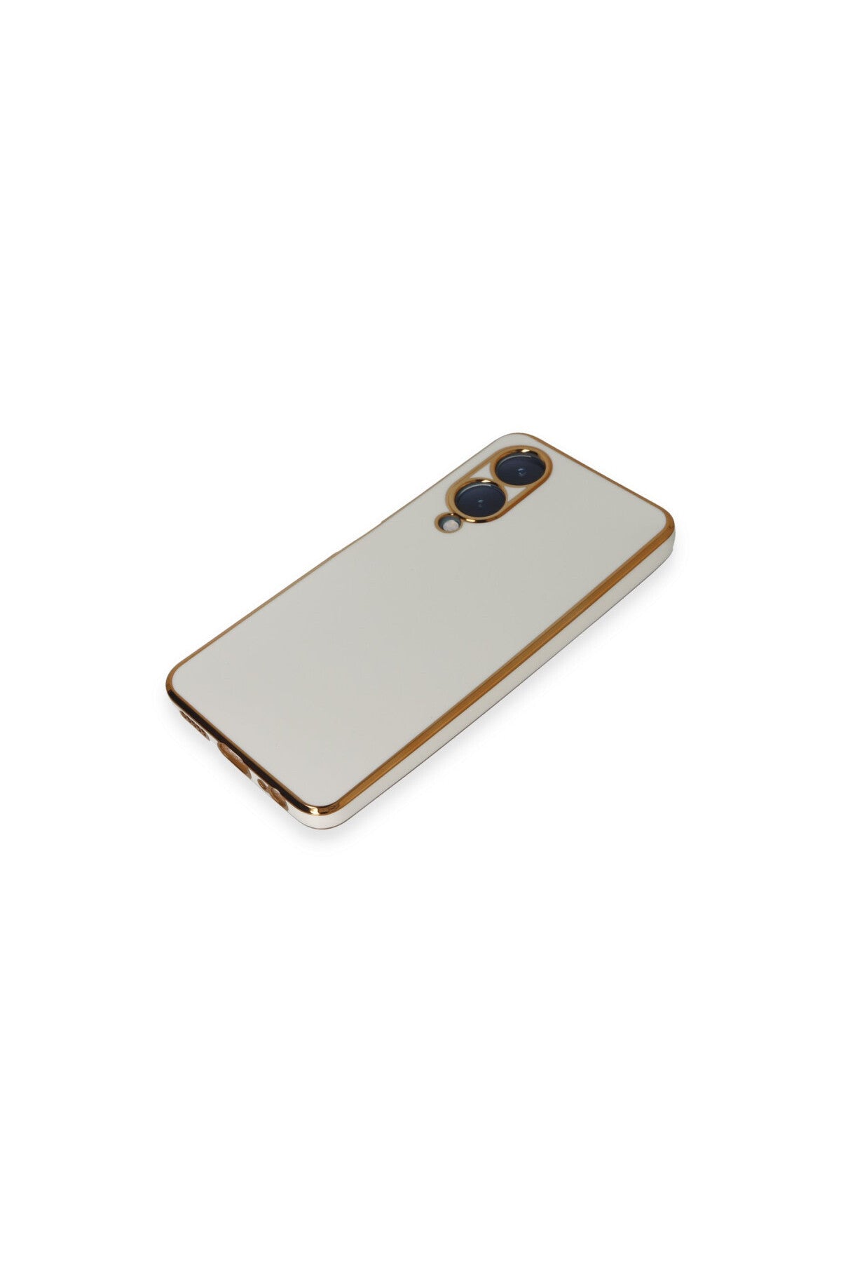 Vivo Y17S Uyumlu Kılıf Volet Silikon - Beyaz