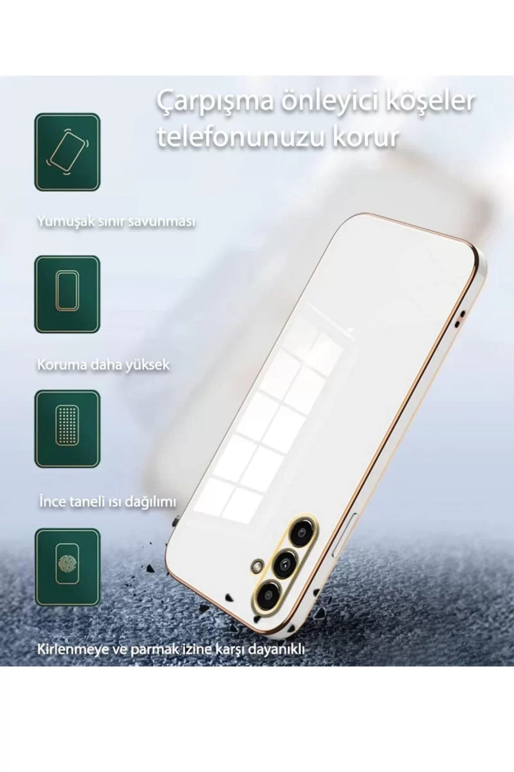 Samsung Galaxy A55 5G Uyumlu Kılıf Volet Silikon - Siyah