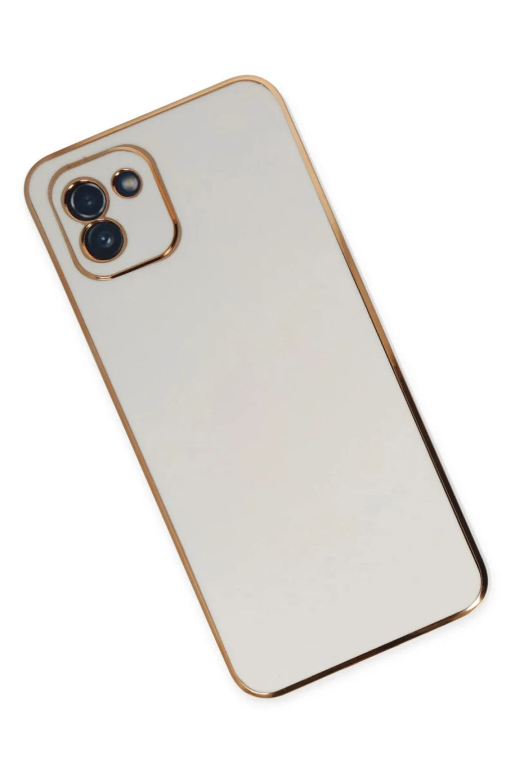 Samsung Galaxy A03 Uyumlu Kılıf Volet Silikon - Beyaz