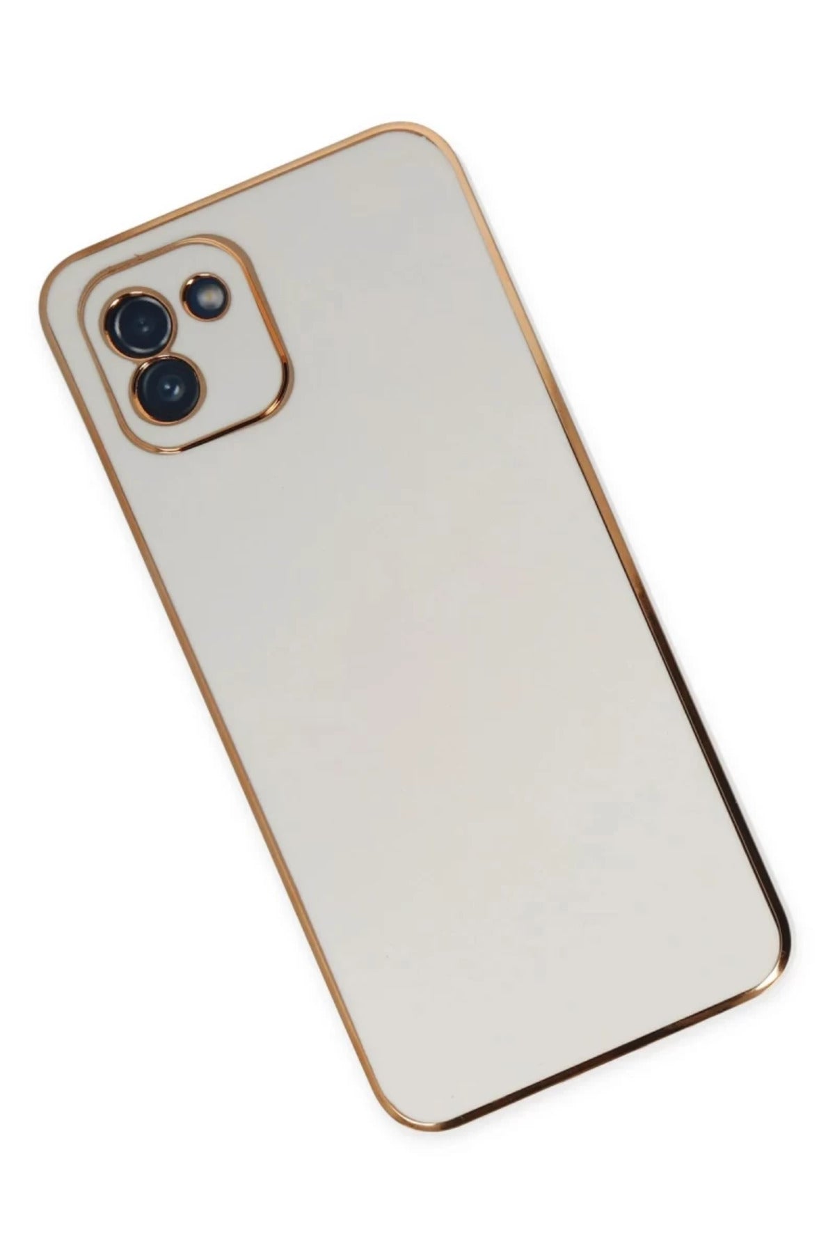 Samsung Galaxy A03 Uyumlu Kılıf Volet Silikon - Beyaz
