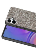 Onegif Samsung Galaxy A07 4G Uyumlu Bright Simli Kapak - Gümüş