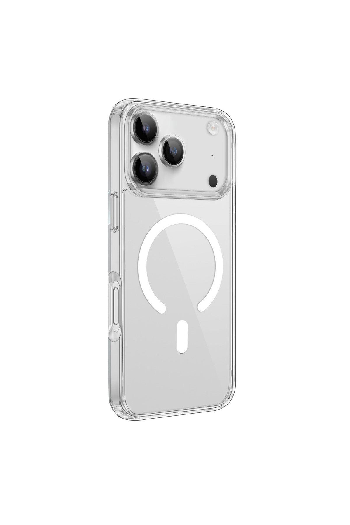 Apple iPhone 17 Pro Max Uyumlu Kılıf Pc Real Magsafe Kapak - Şeffaf