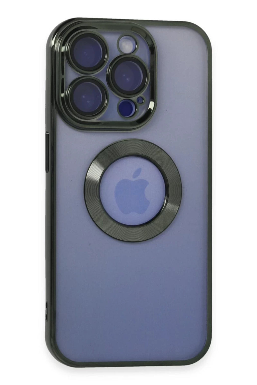 Apple iPhone 15 Pro Max Uyumlu Kılıf Slot Silikon - Köknar Yeşili