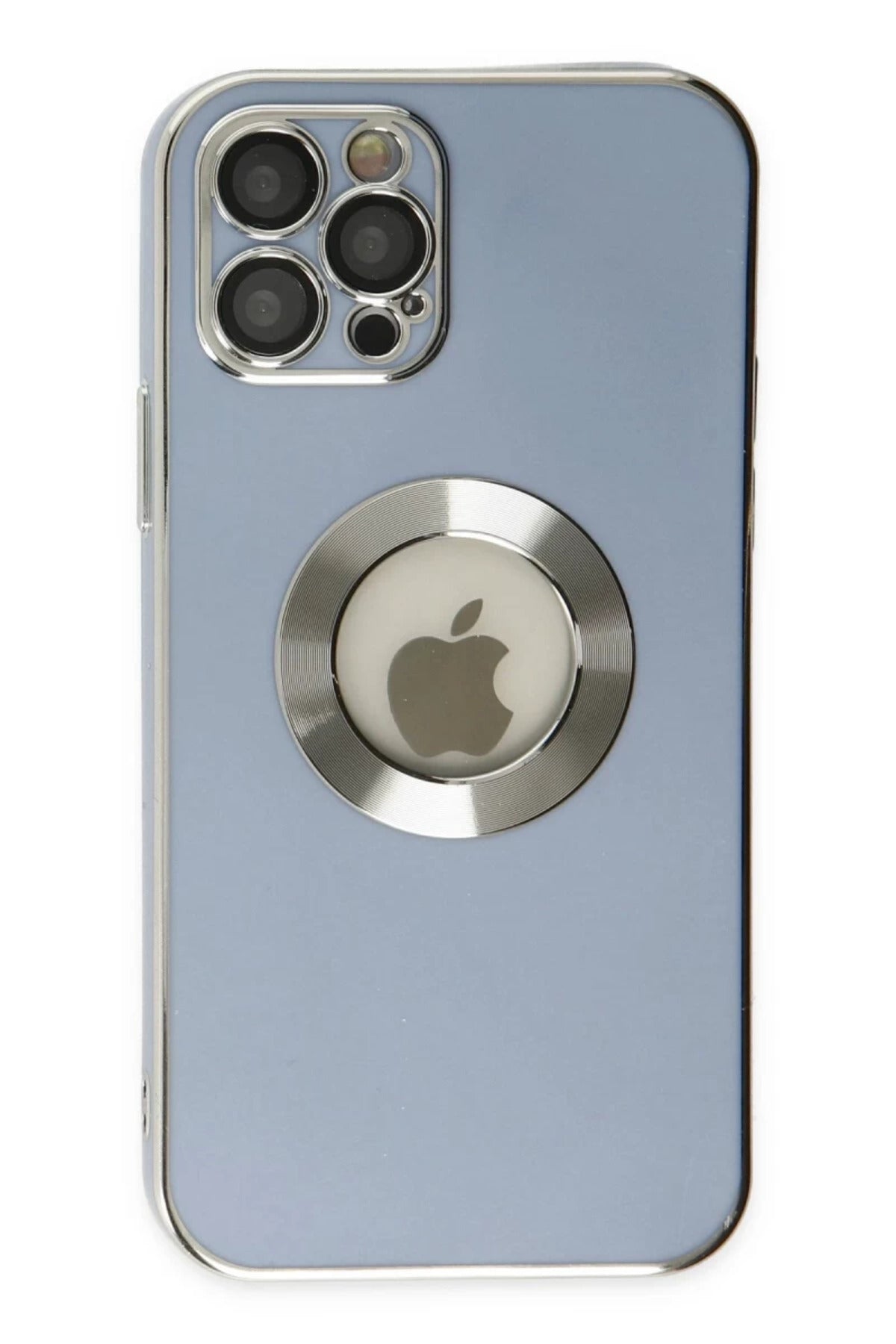 Apple iPhone 12 Pro Uyumlu Kılıf Store Silikon - Sierra Blue