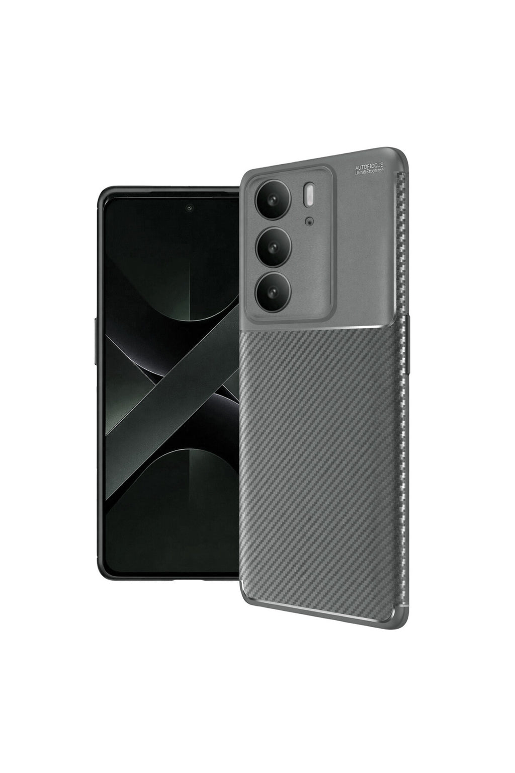 Realme C75 4G Uyumlu Auto Focus Karbon Kapak - Gri