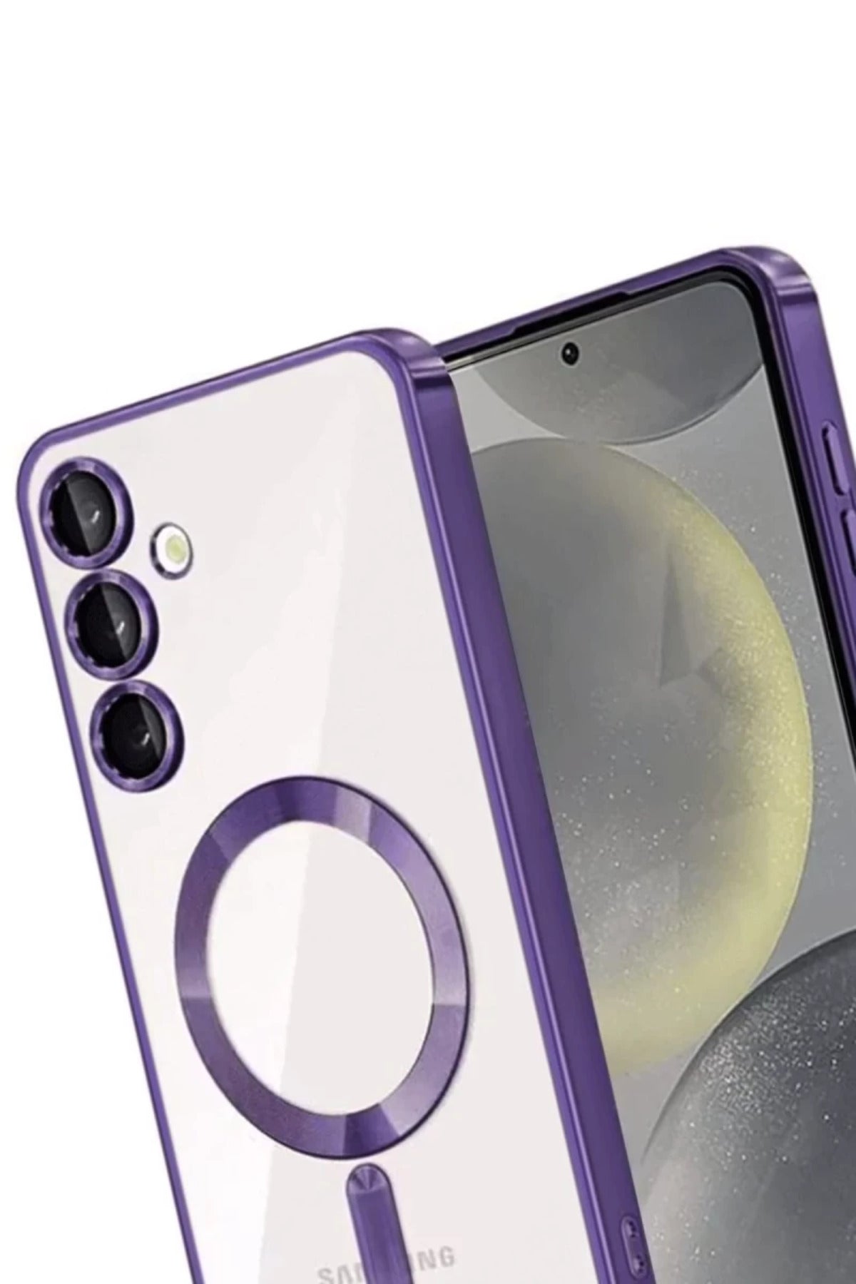 Samsung Galaxy A55 5G Uyumlu Kross Magneticsafe Kapak - Mor
