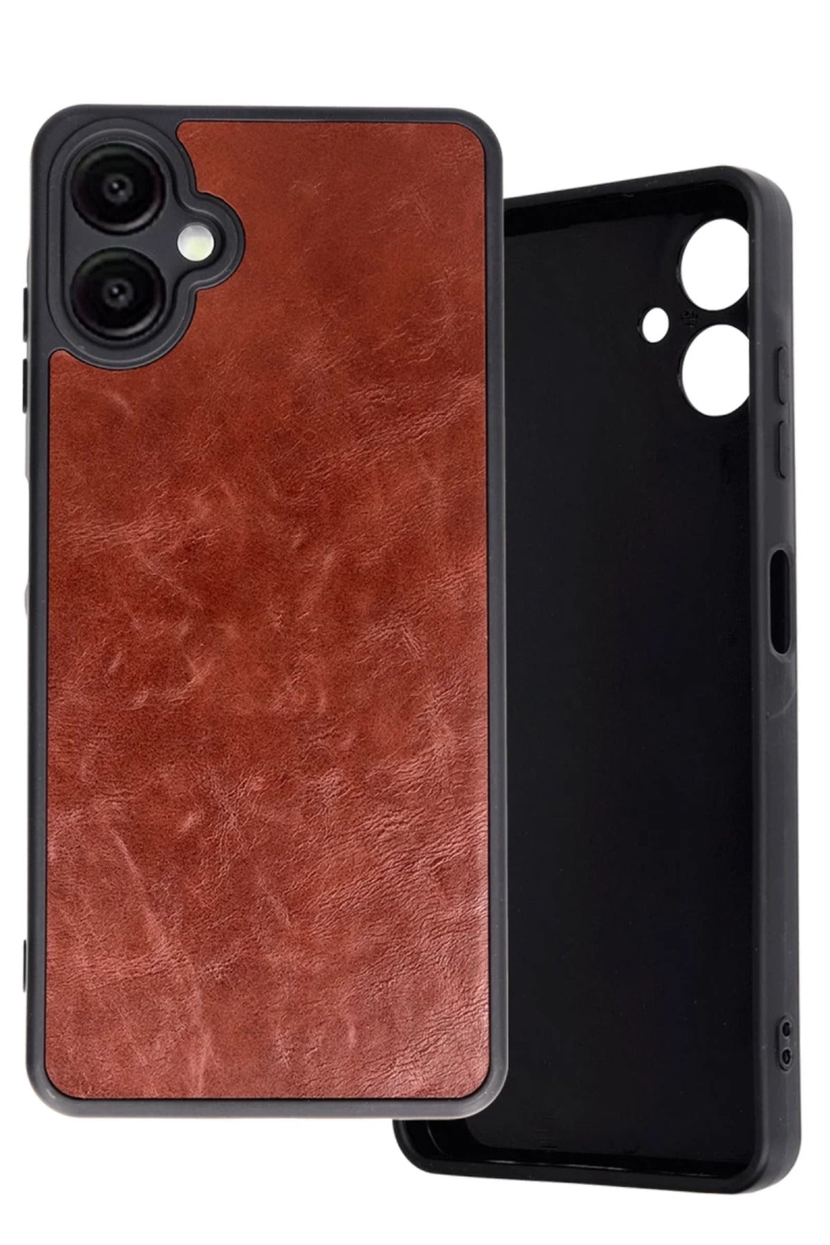 Samsung Galaxy A06 Uyumlu Kılıf Aras Deri Kapak - Bordo