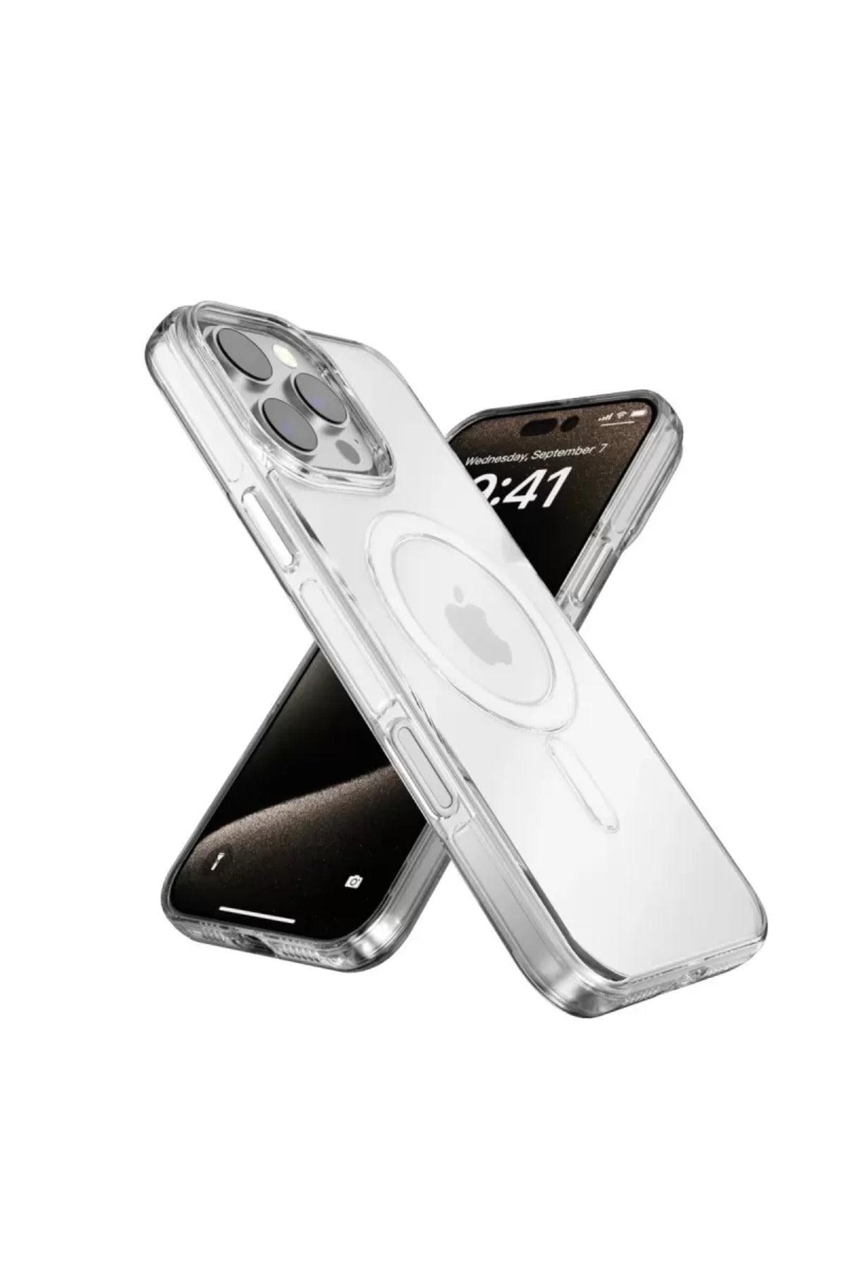Joko Apple iPhone 16 Pro Uyumlu Gleam PC Sert Magsafe Kılıf - Şeffaf