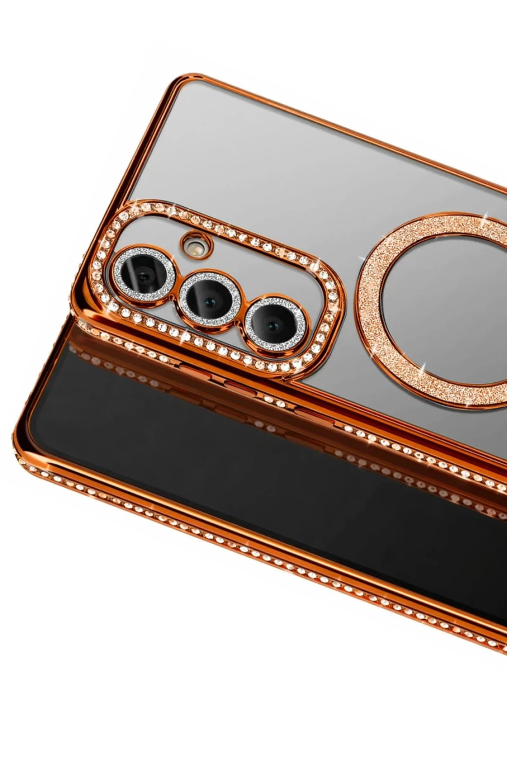 Samsung Galaxy S26 Plus Uyumlu Joke Simli Magneticsafe Kılıf - Turuncu