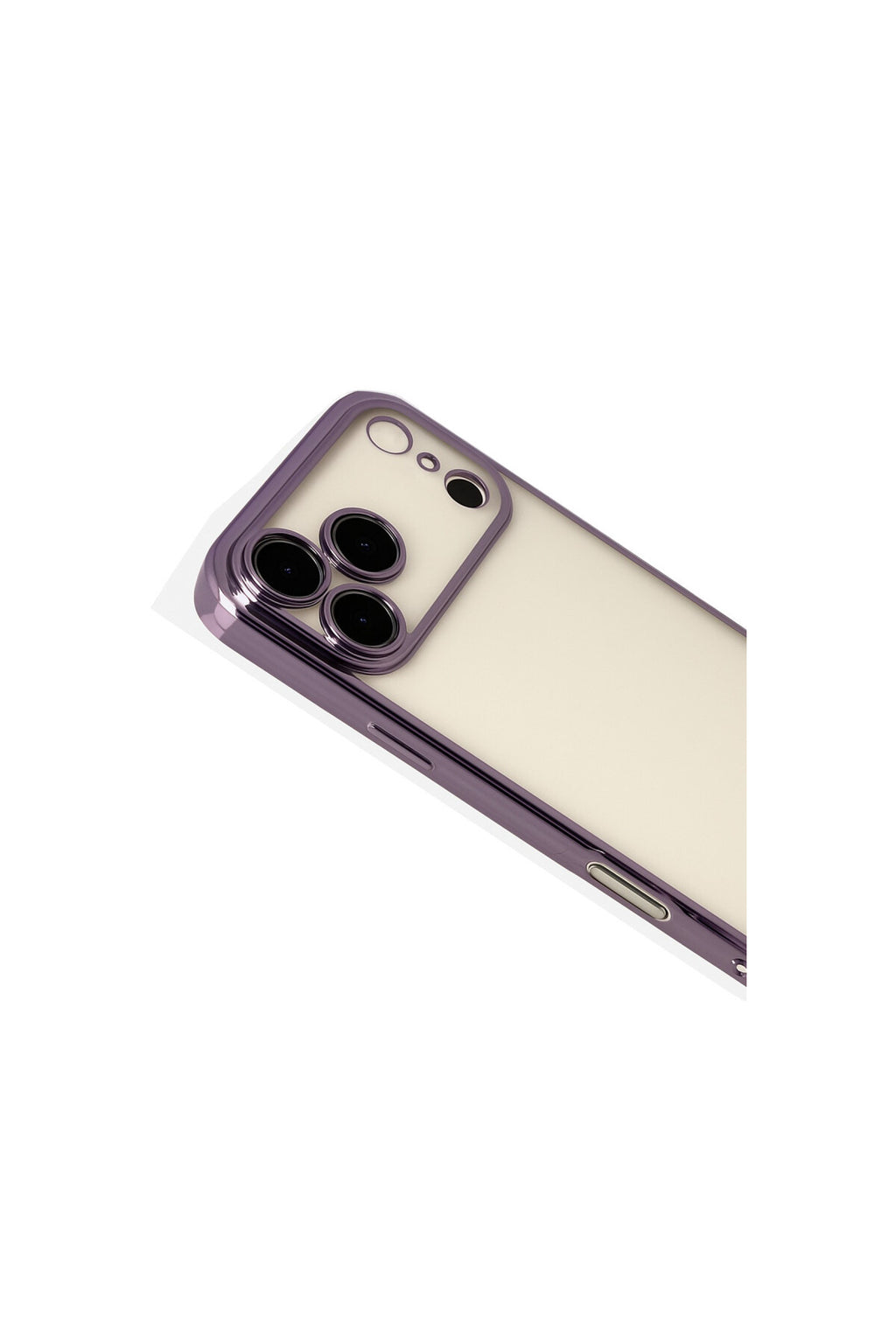 Apple iPhone 17 Pro Max Uyumlu Lensli Silikon - Mor