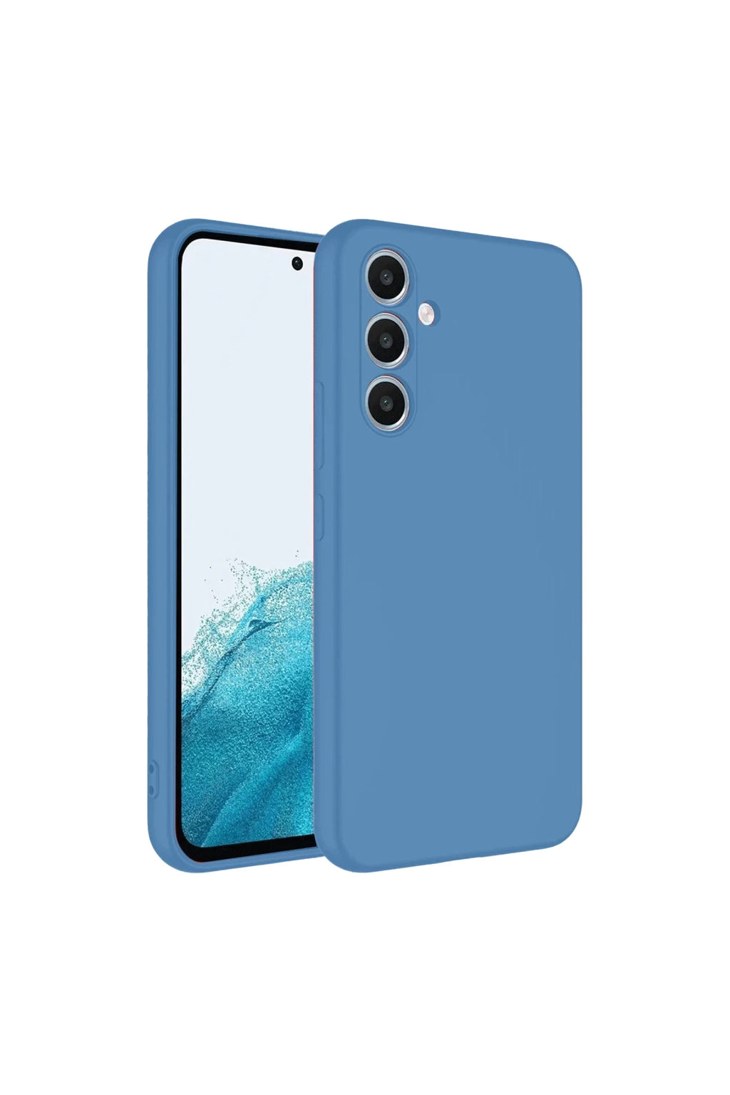 Samsung Galaxy A16 5G Uyumlu Kılıf First Silikon - Mavi
