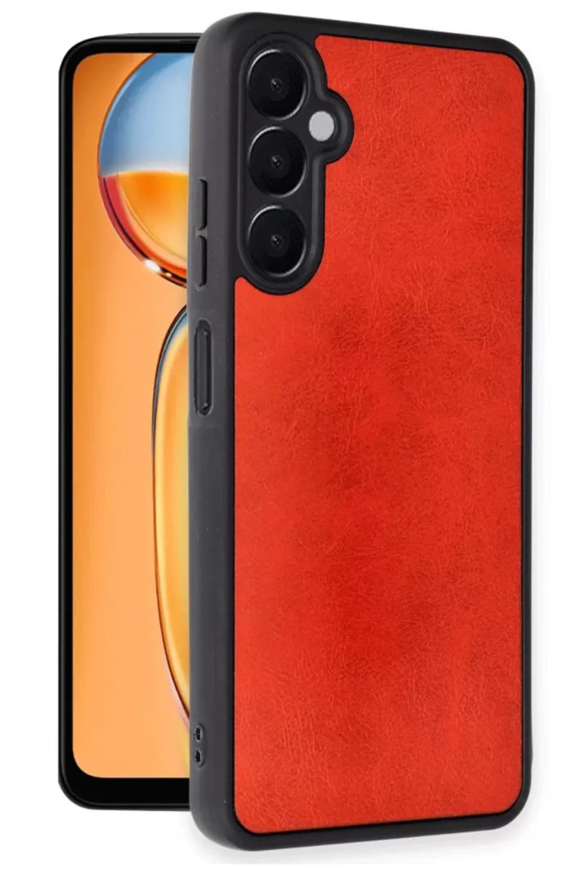 Samsung Galaxy A36 Uyumlu Kılıf Aras Deri Kapak - Kırmızı