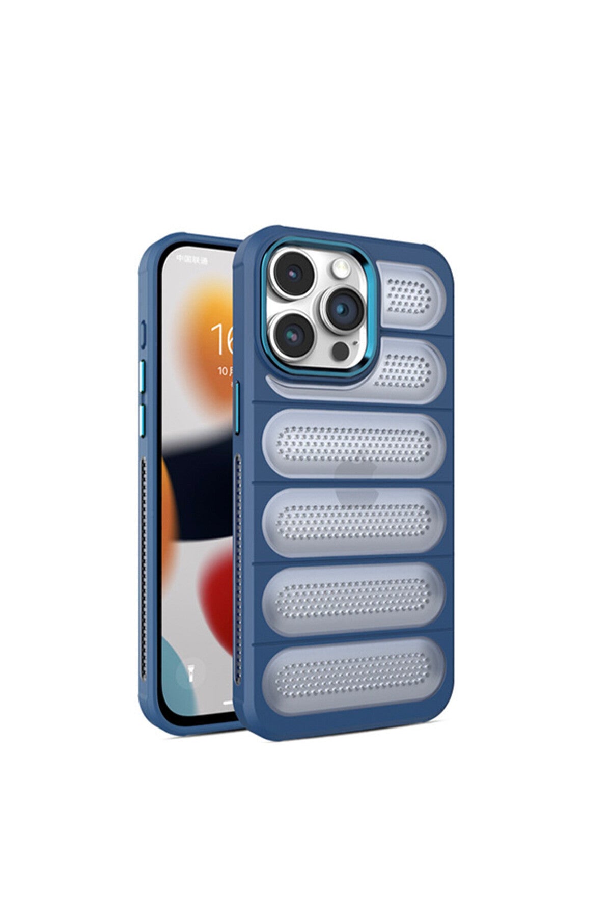 Apple iPhone 15 Pro Max Uyumlu Kılıf Airmax Silikon Kapak - Lacivert
