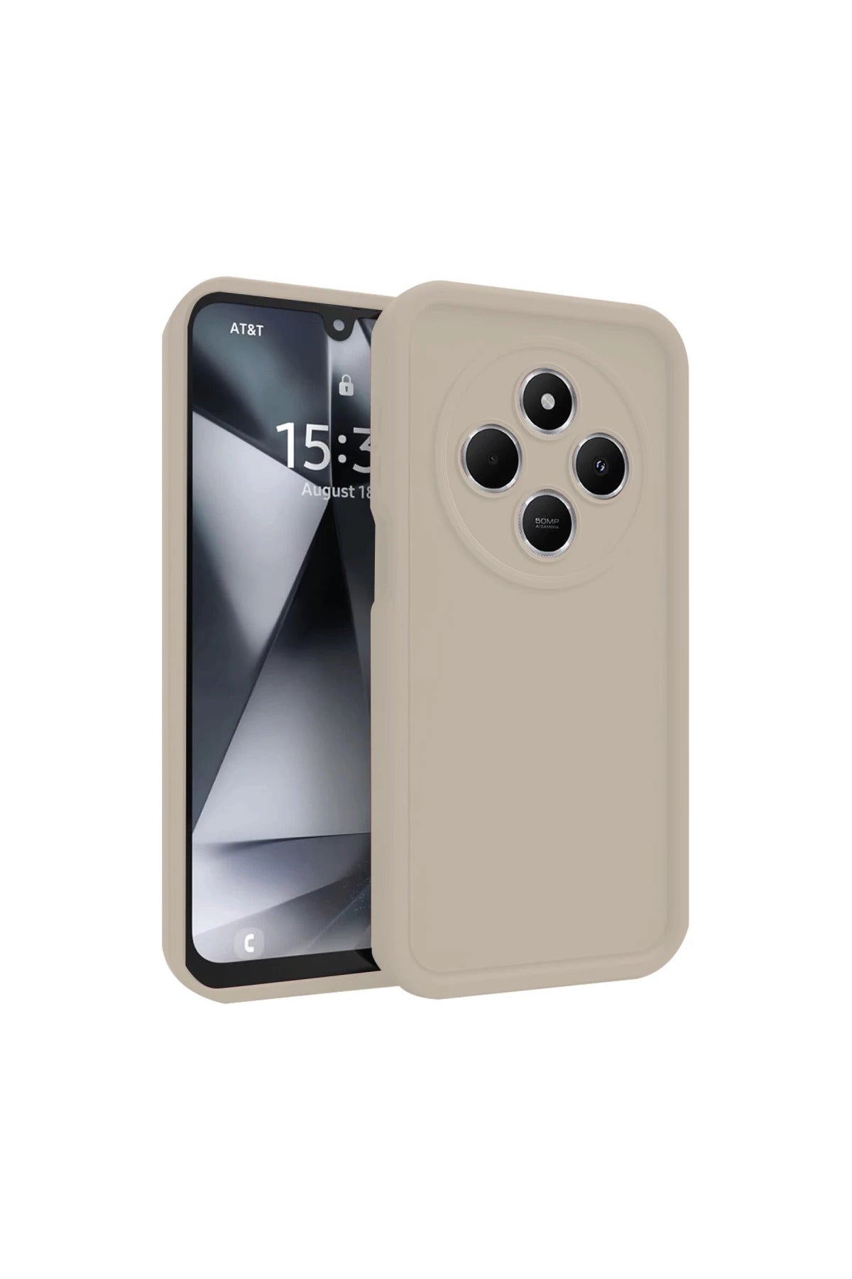 Xiaomi Redmi 14C Uyumlu Kılıf Viera Silikon - Krem