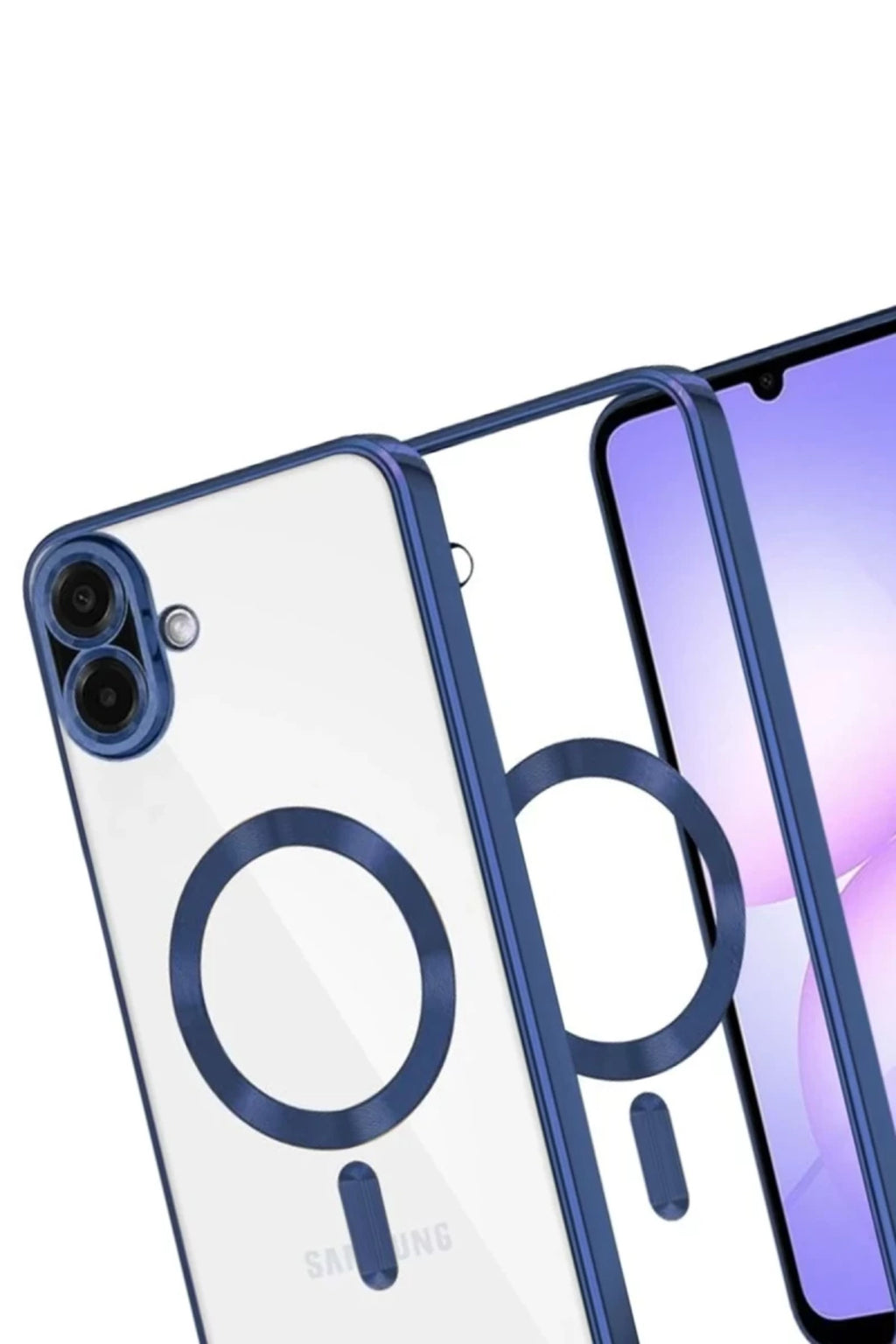 Samsung Galaxy A07 4G Uyumlu Kross Magneticsafe Kapak - Lacivert