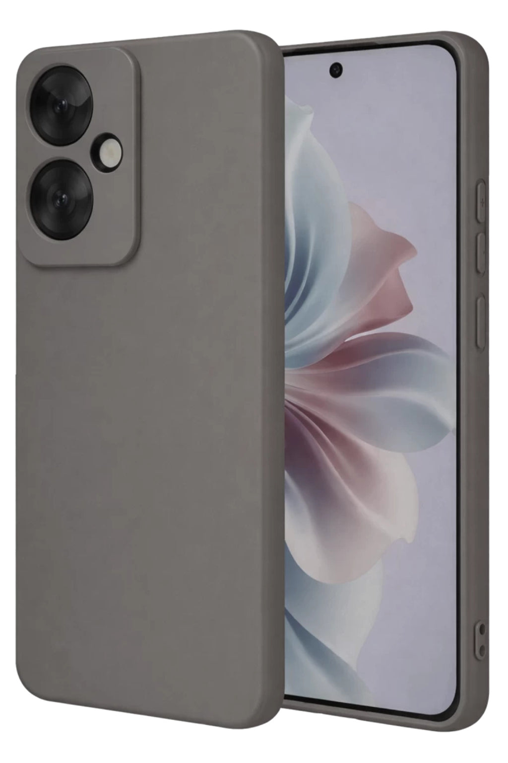Oppo Reno 11F Uyumlu Kılıf First Silikon - Gri