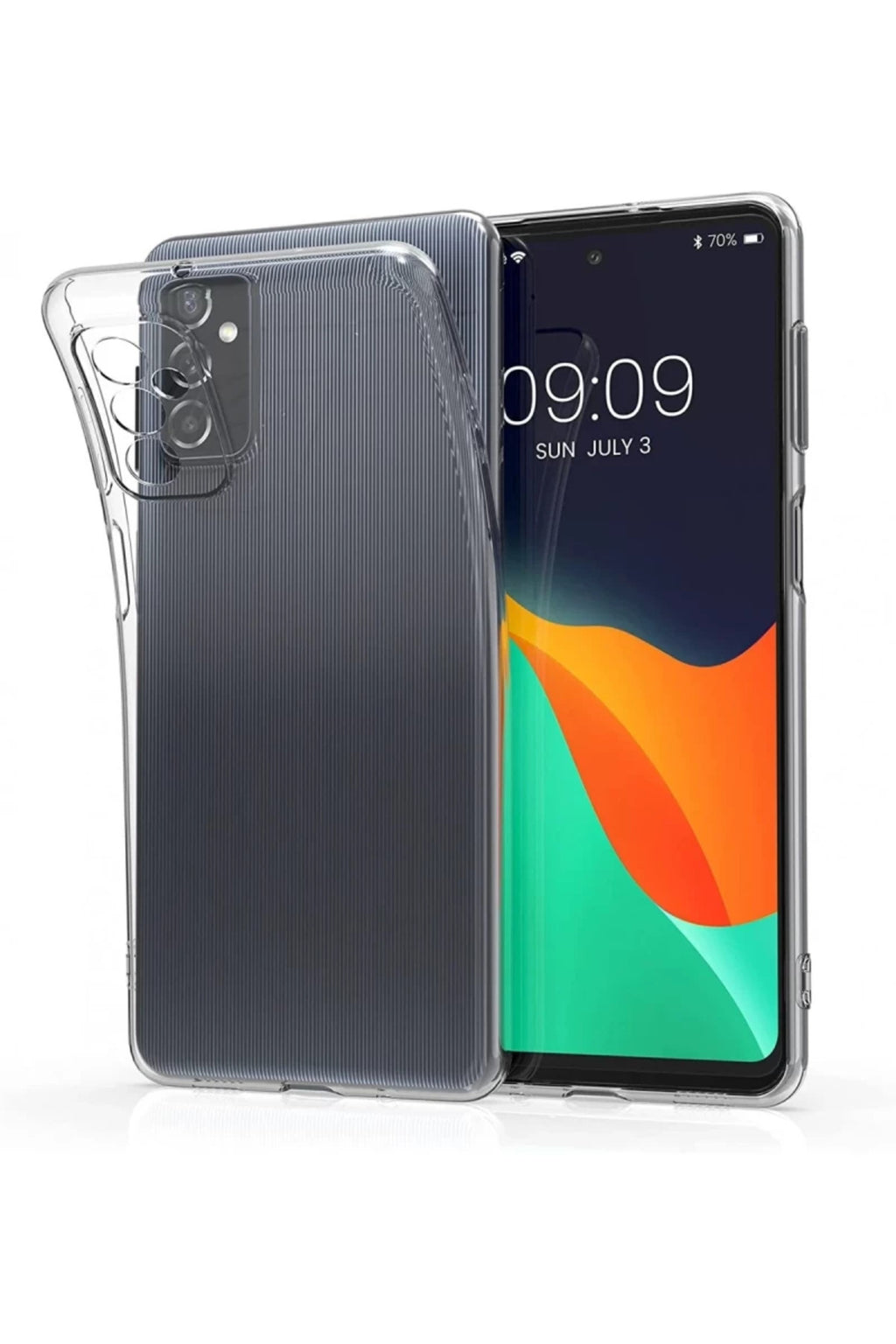 Samsung Galaxy M52 5G Uyumlu Kılıf Lüx Şeffaf Silikon