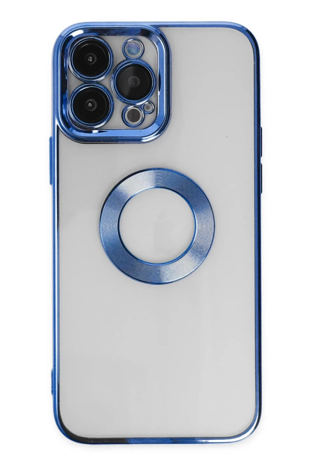 Apple iPhone 14 Pro Max Uyumlu Kılıf Slot Silikon - Mavi