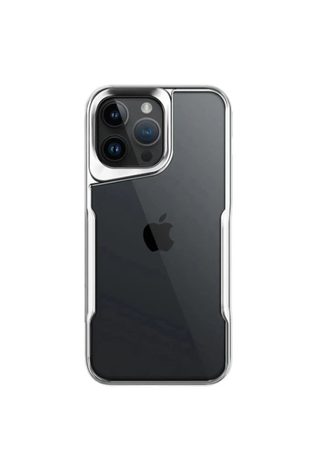 Apple iPhone 15 Pro Max Uyumlu Kılıf Boyi Silikon Kapak - Gümüş