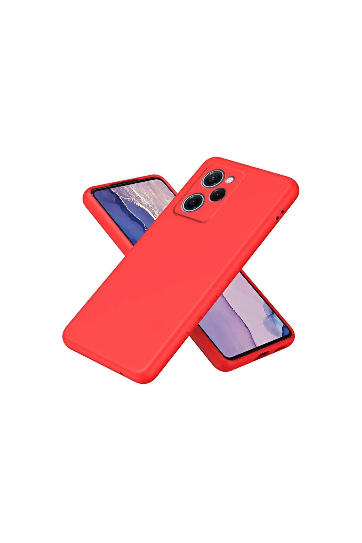 Xiaomi Poco X5 Pro 5G Uyumlu Nano içi Kadife Silikon - Kırmızı