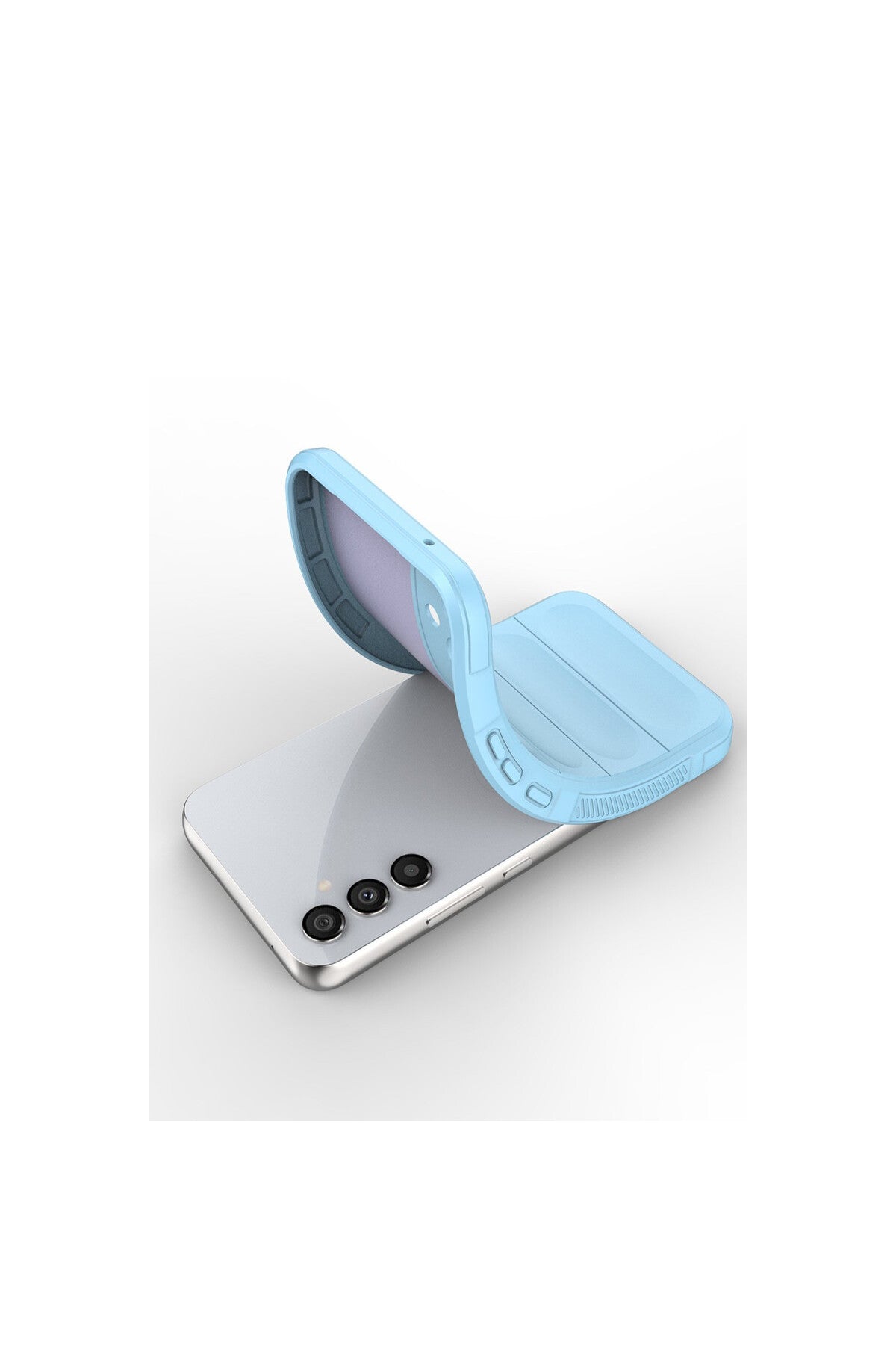 Samsung Galaxy A05S Uyumlu Kılıf Optimum Silikon - Sky Blue