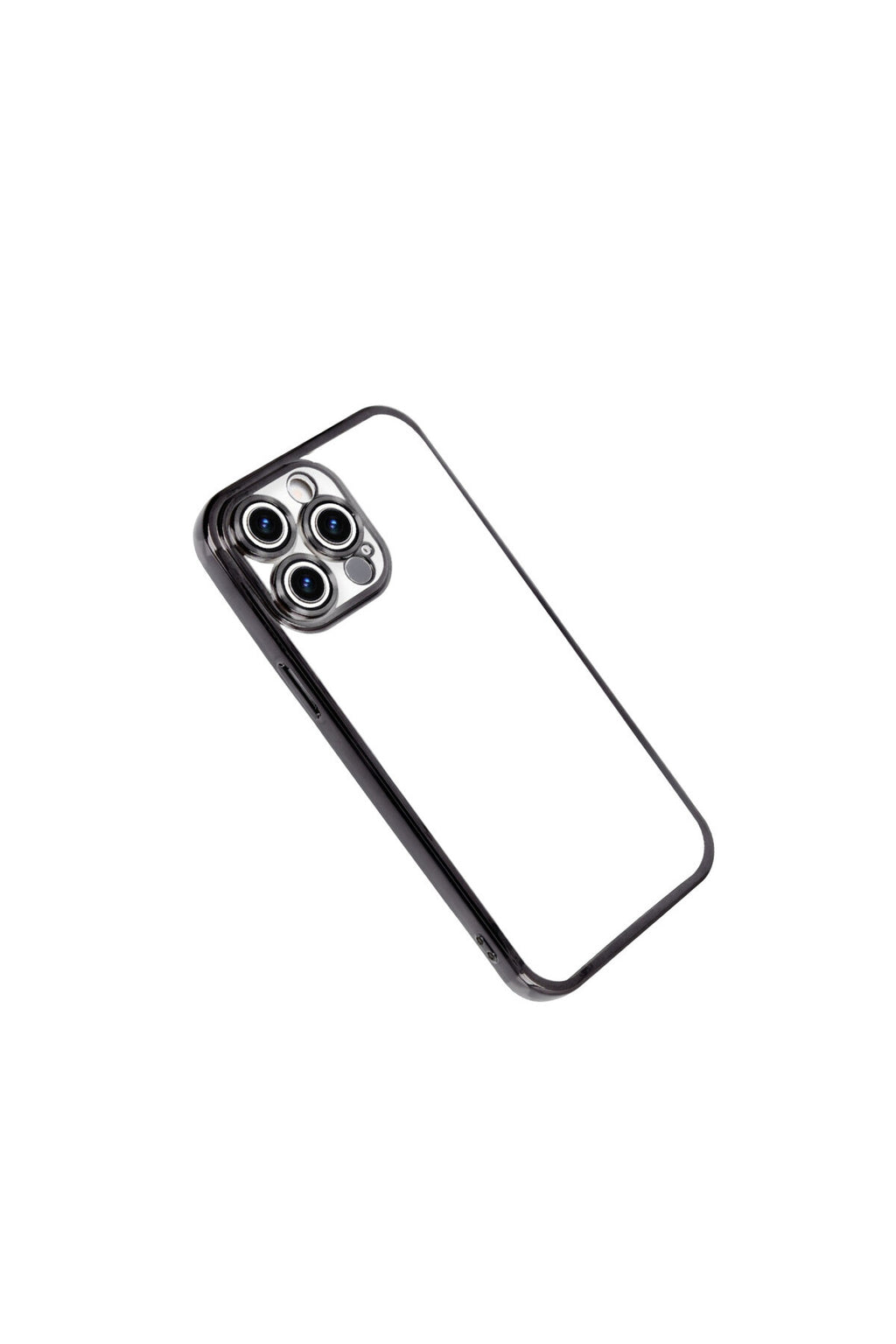 Apple iPhone 15 Pro Max Uyumlu Lensli Silikon - Siyah