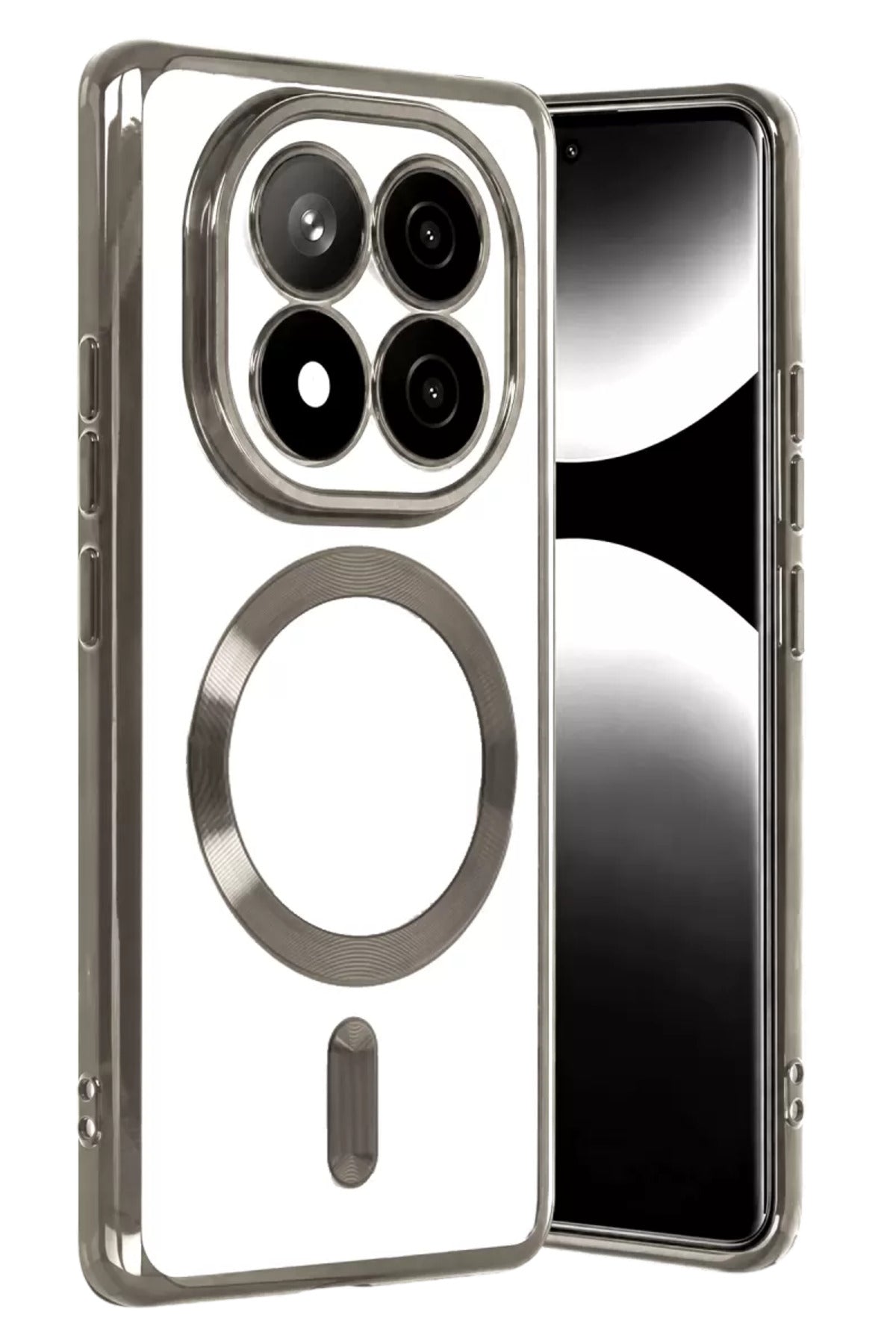 Xiaomi Redmi Note 15 Pro 4G Uyumlu Kross Magneticsafe Kapak - Titan Gri