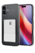 Apple iPhone 16 Plus Uyumlu Kılıf Kart Şeffaf Silikon - Şeffaf