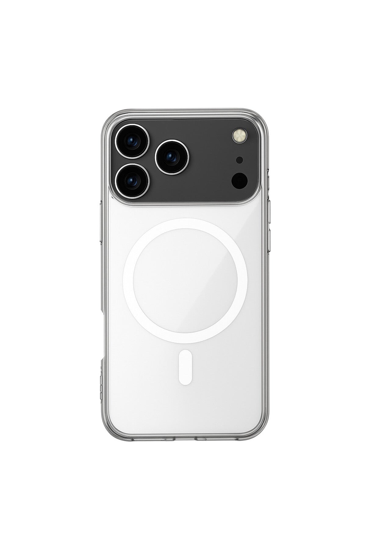 Apple iPhone 17 Pro Max Uyumlu Kılıf Magneticsafe Şeffaf Silikon - Şeffaf