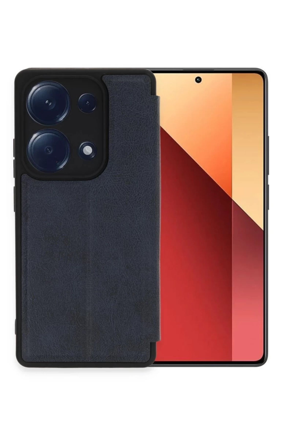 Xiaomi Redmi Note 13 Pro 4G Uyumlu Kılıf Flip Cover - Lacivert