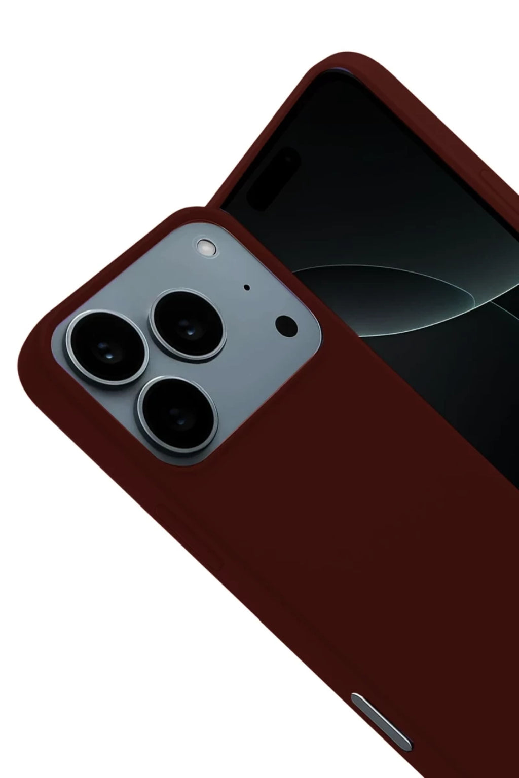 Apple iPhone 17 Pro Uyumlu Nano içi Kadife Silikon - Bordo