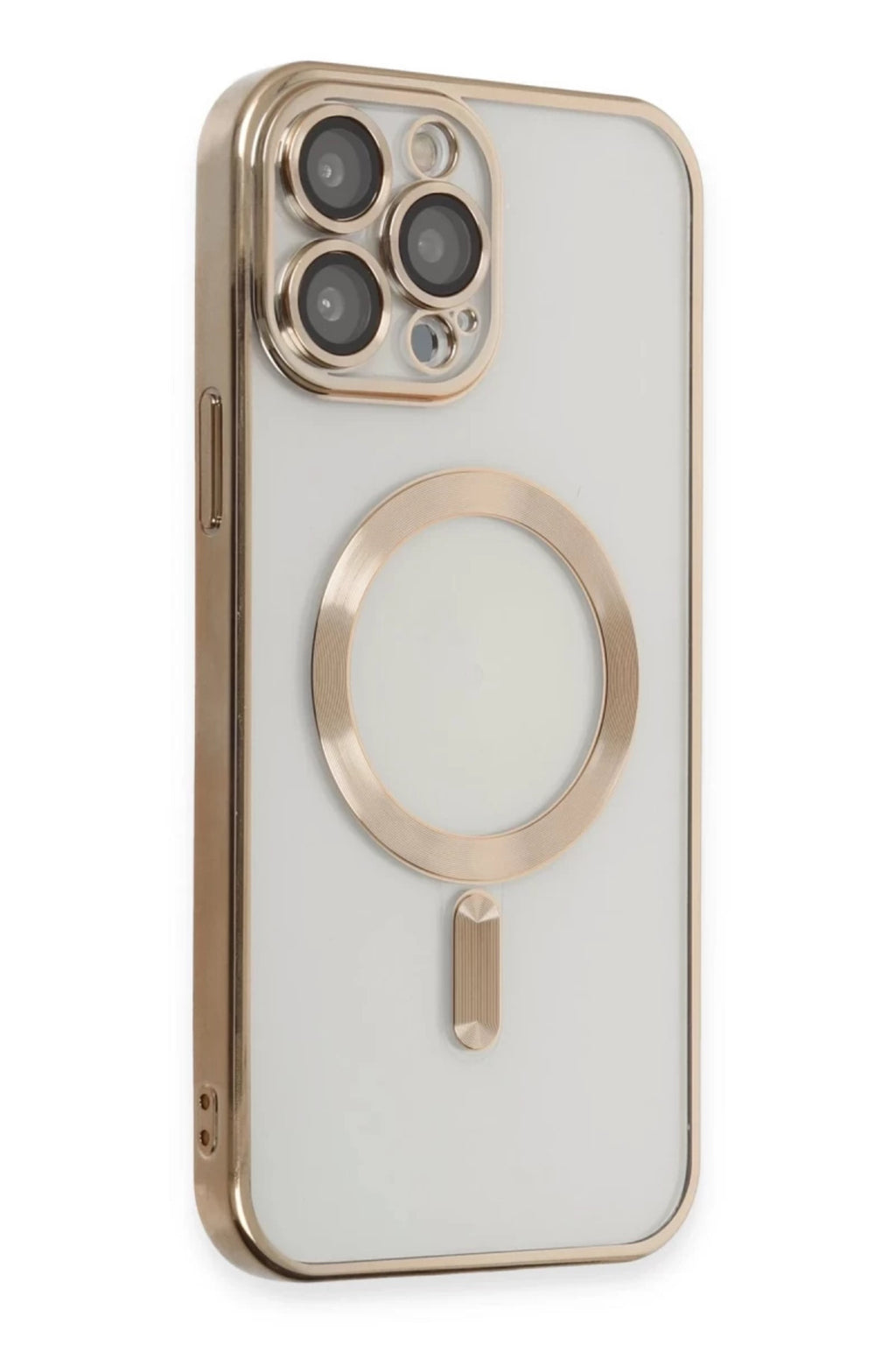 Apple iPhone 15 Pro Uyumlu Kılıf Kross Magneticsafe Kapak - Gold