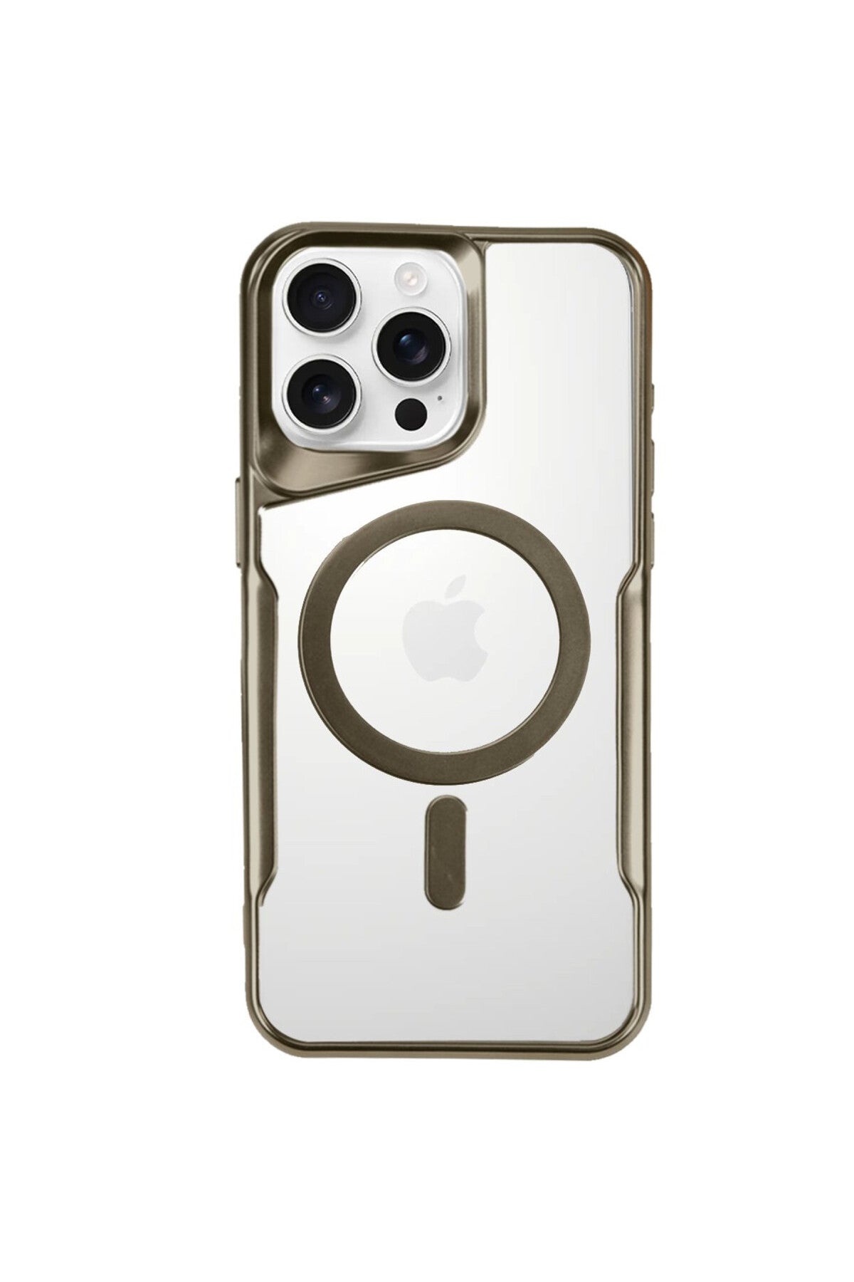 Apple iPhone 16 Pro Uyumlu Kılıf Boyi Magsafe Silikon Kapak - Desert