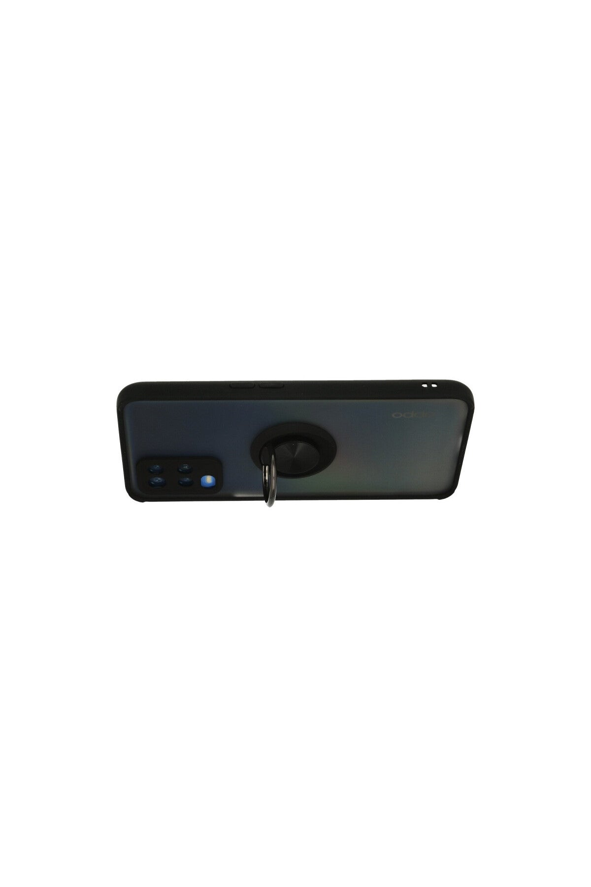 Oppo A54 4G Uyumlu Kılıf Montreal Yüzüklü Silikon Kapak - Siyah