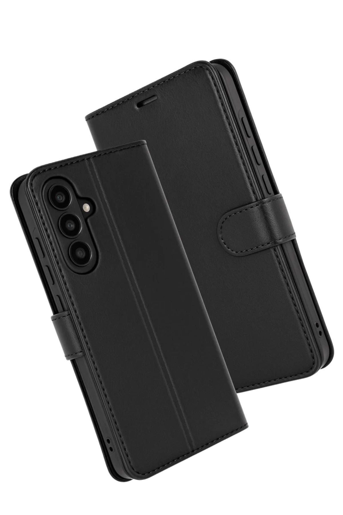 Samsung Galaxy A17 5G Uyumlu Trend S Plus Kapaklı Kılıf - Siyah
