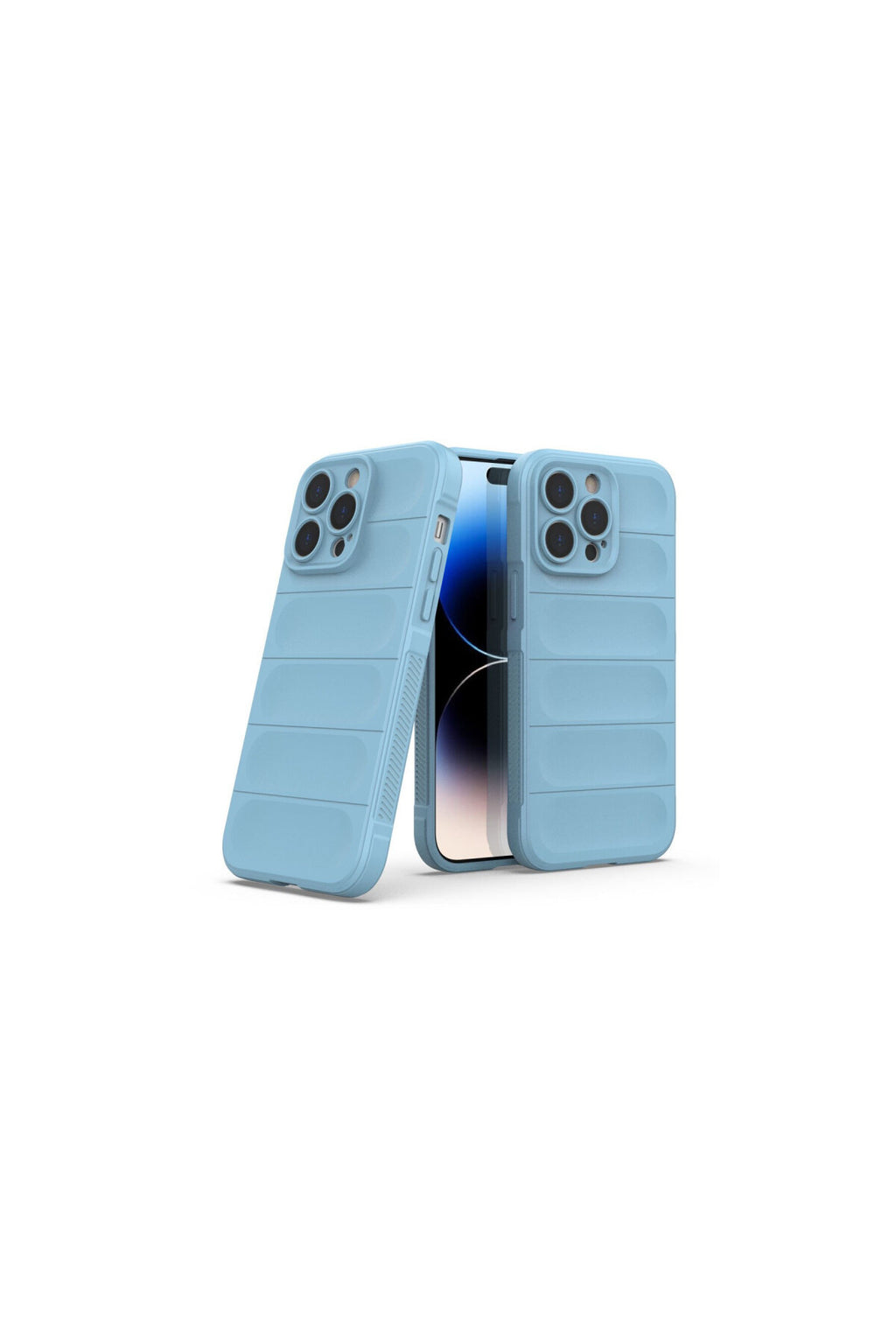 Apple iPhone 15 Pro Uyumlu Kılıf Optimum Silikon - Sky Blue