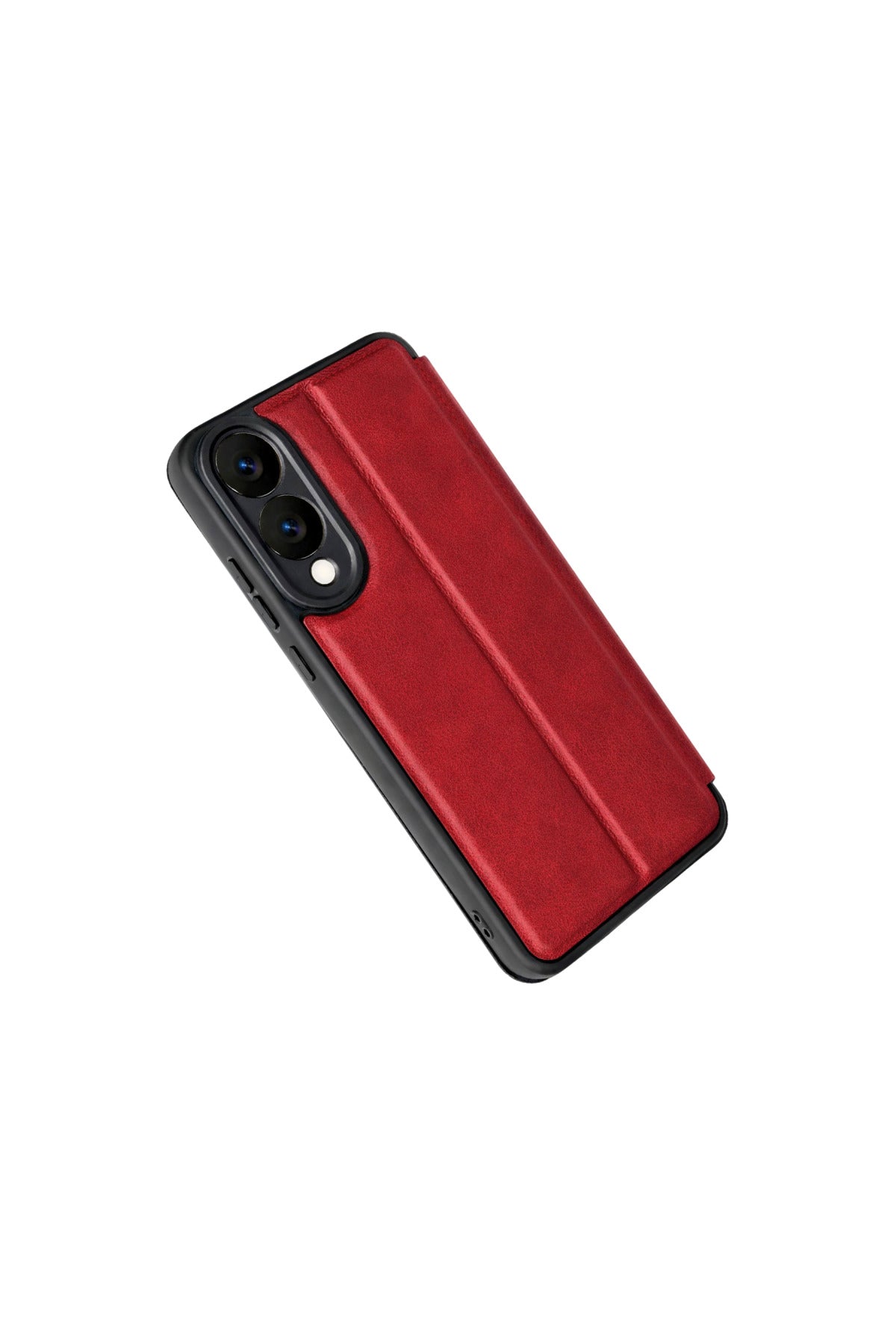 Samsung Galaxy S25 Uyumlu Edge Flip Cover - Kırmızı