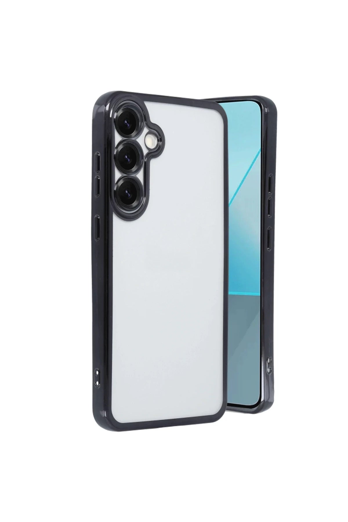 Samsung Galaxy S25 Uyumlu Kılıf Lensli Silikon - Siyah