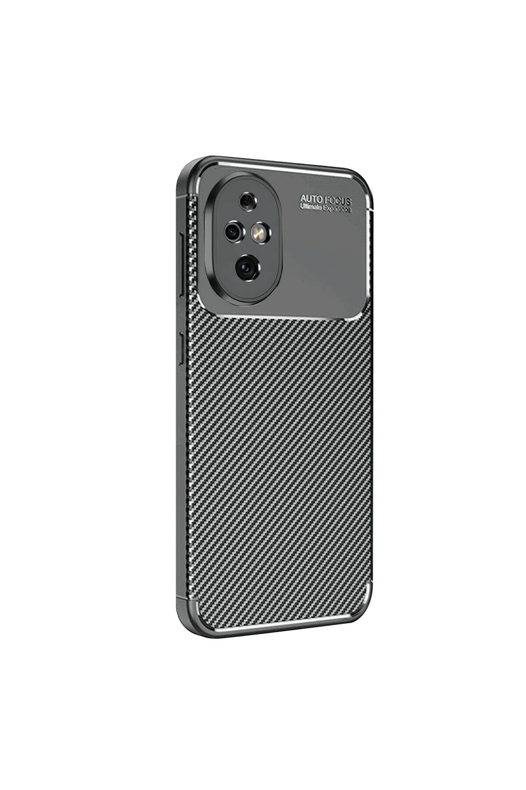 Honor 200 Uyumlu Kılıf Auto Focus Karbon Kapak - Siyah