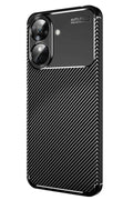 Realme Note 60 Uyumlu Kılıf Auto Focus Karbon Kapak - Siyah