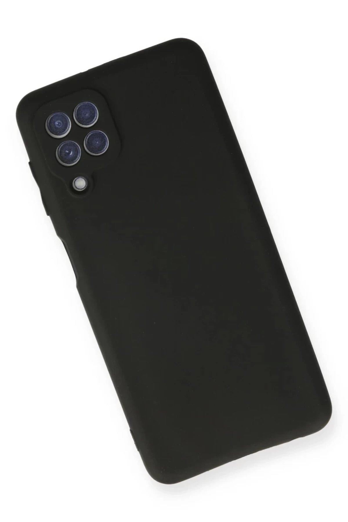 Samsung Galaxy A22 Uyumlu Kılıf First Silikon - Siyah