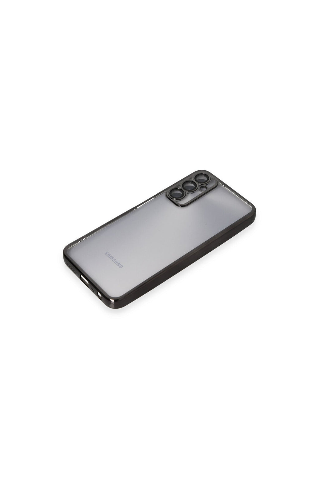 Samsung Galaxy A05S Uyumlu Kılıf Lensli Silikon - Siyah