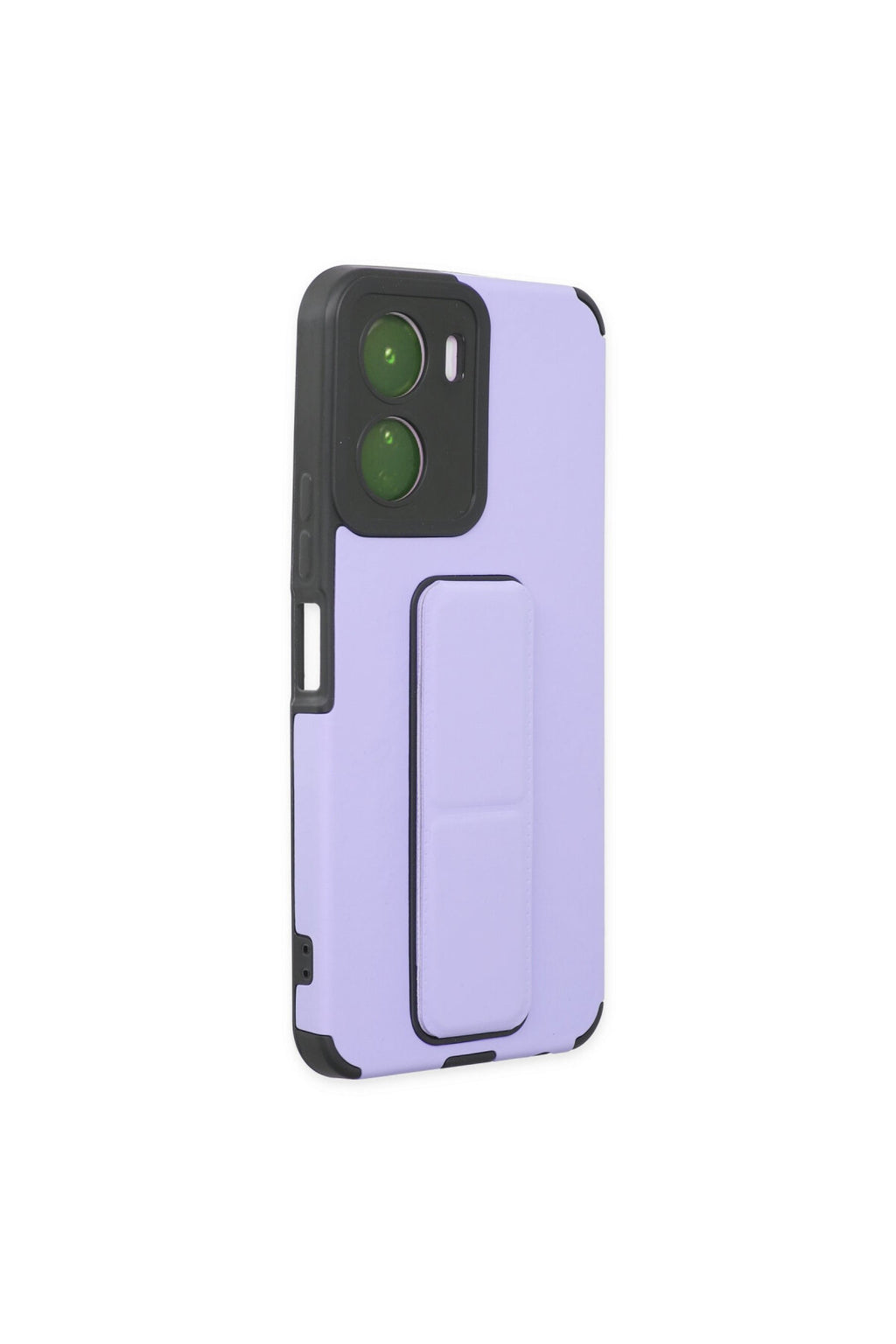 Vivo Y16 Uyumlu Kılıf Mega Standlı Silikon - Lila