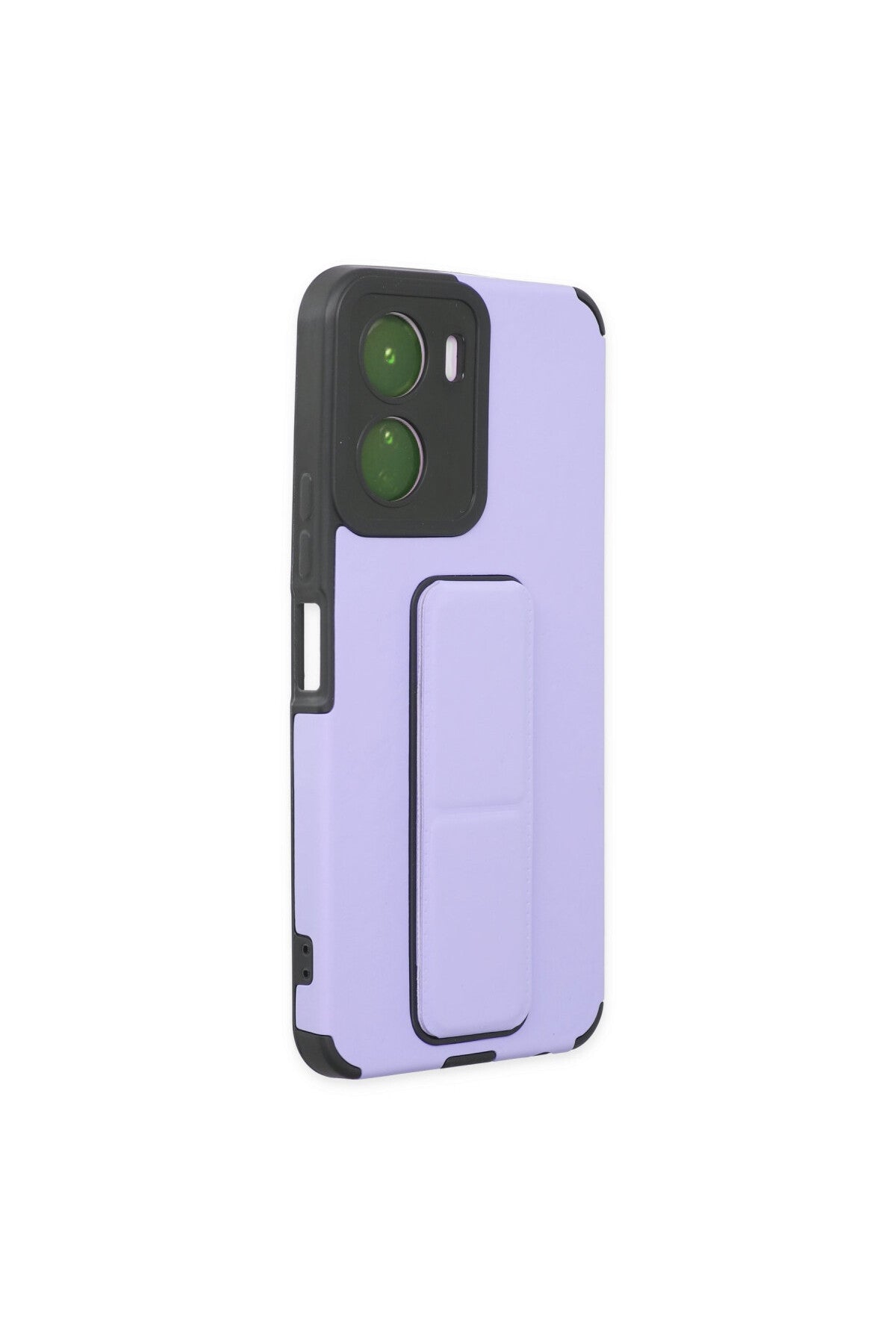 Vivo Y16 Uyumlu Kılıf Mega Standlı Silikon - Lila