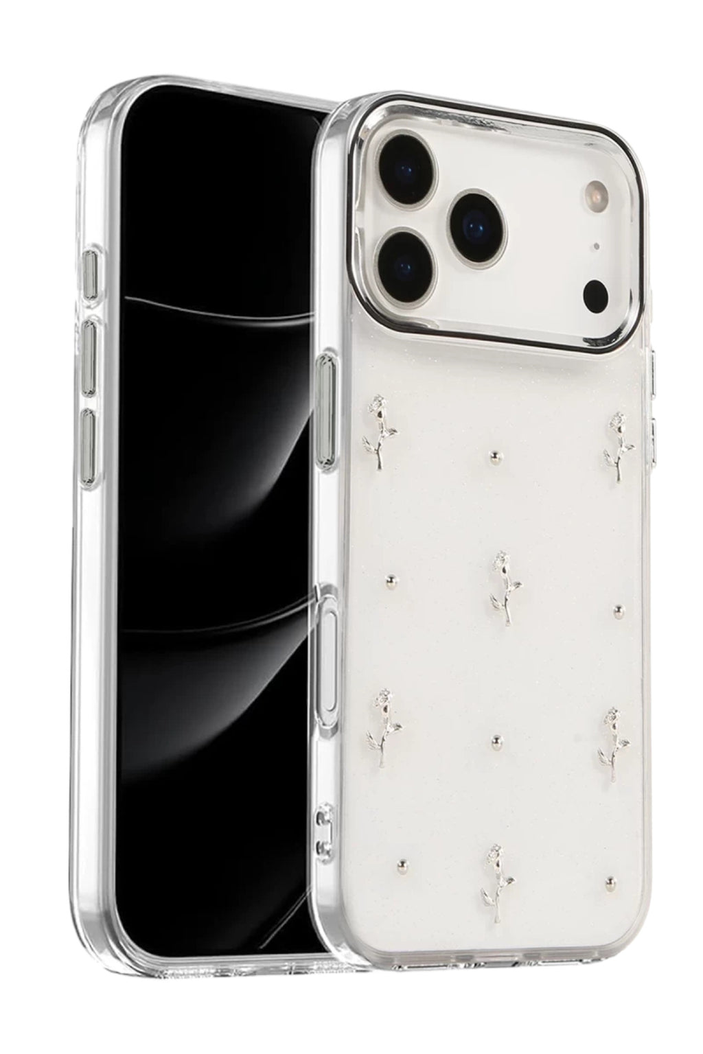 Apple iPhone 17 Pro Uyumlu Fiyonk Desenli Kapak - Desen 4